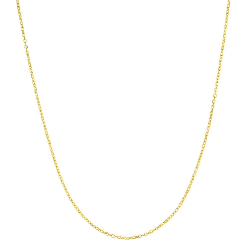 Corrente Life Bailarina Prata com Banho Ouro Amarelo 50 cm