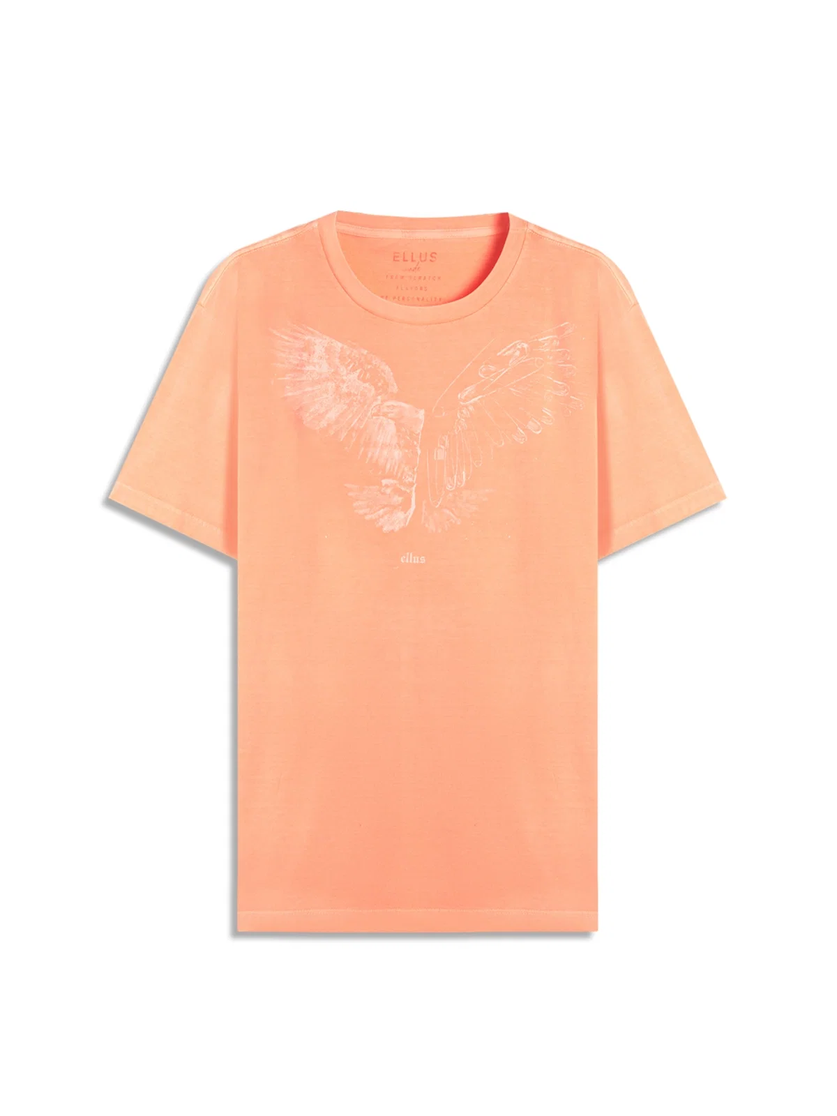 T-Shirt Cotton Fine Eagle Laranja Fluor — imagem 1
