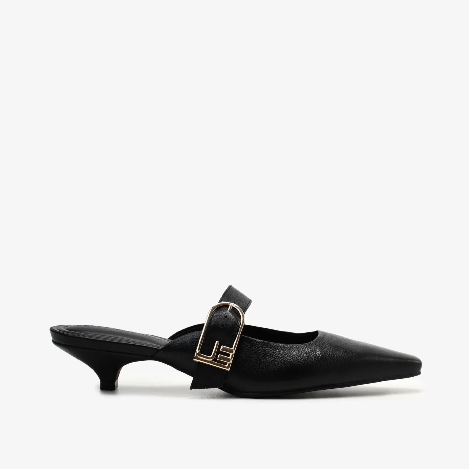 Mule Preto Couro