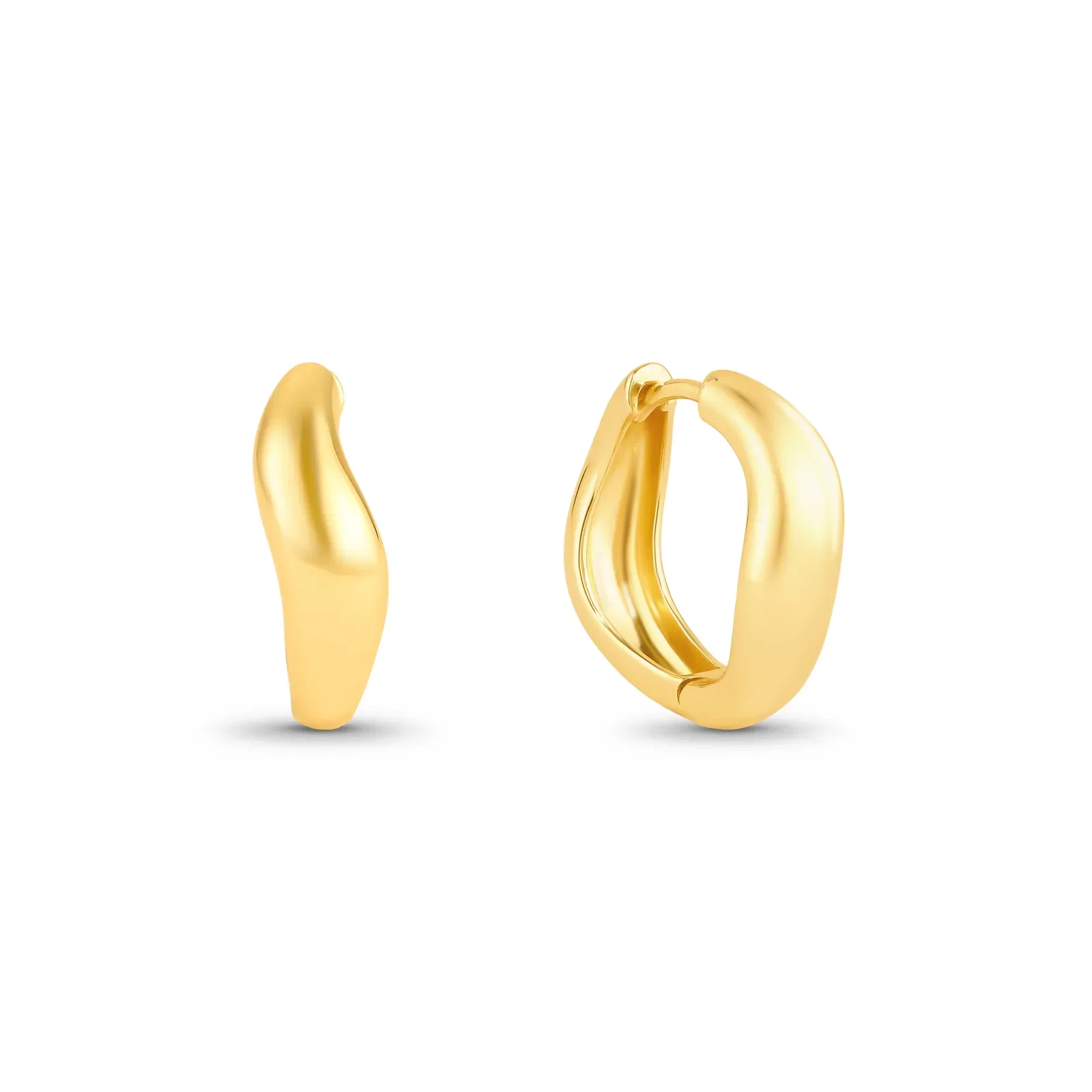 Argola Life Elegance em Prata 925 com Banho de Ouro Amarelo 18k, 20mm