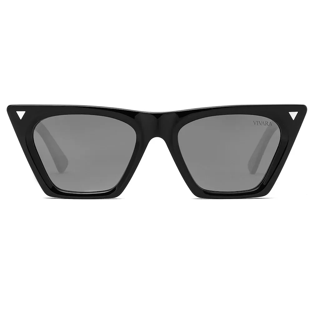 Óculos de Sol Vivara Quadrado Gatinho Polarizado Preto