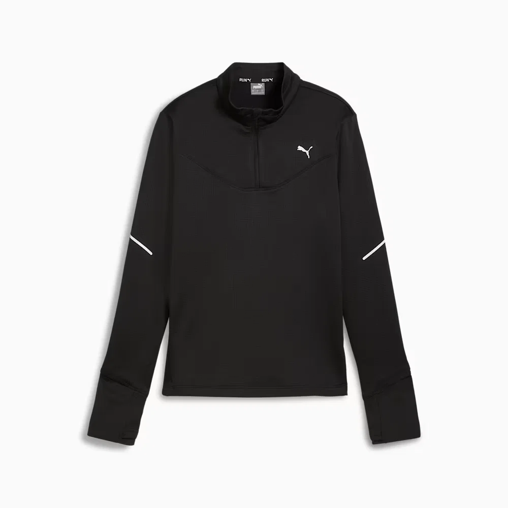 Blusa Half-Zip Puma RUN Grid Fleece Feminino