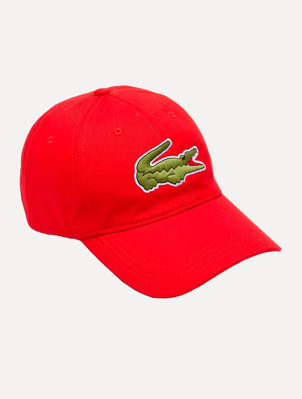 Boné Lacoste Masculino Gabardine Big Croco Vermelho