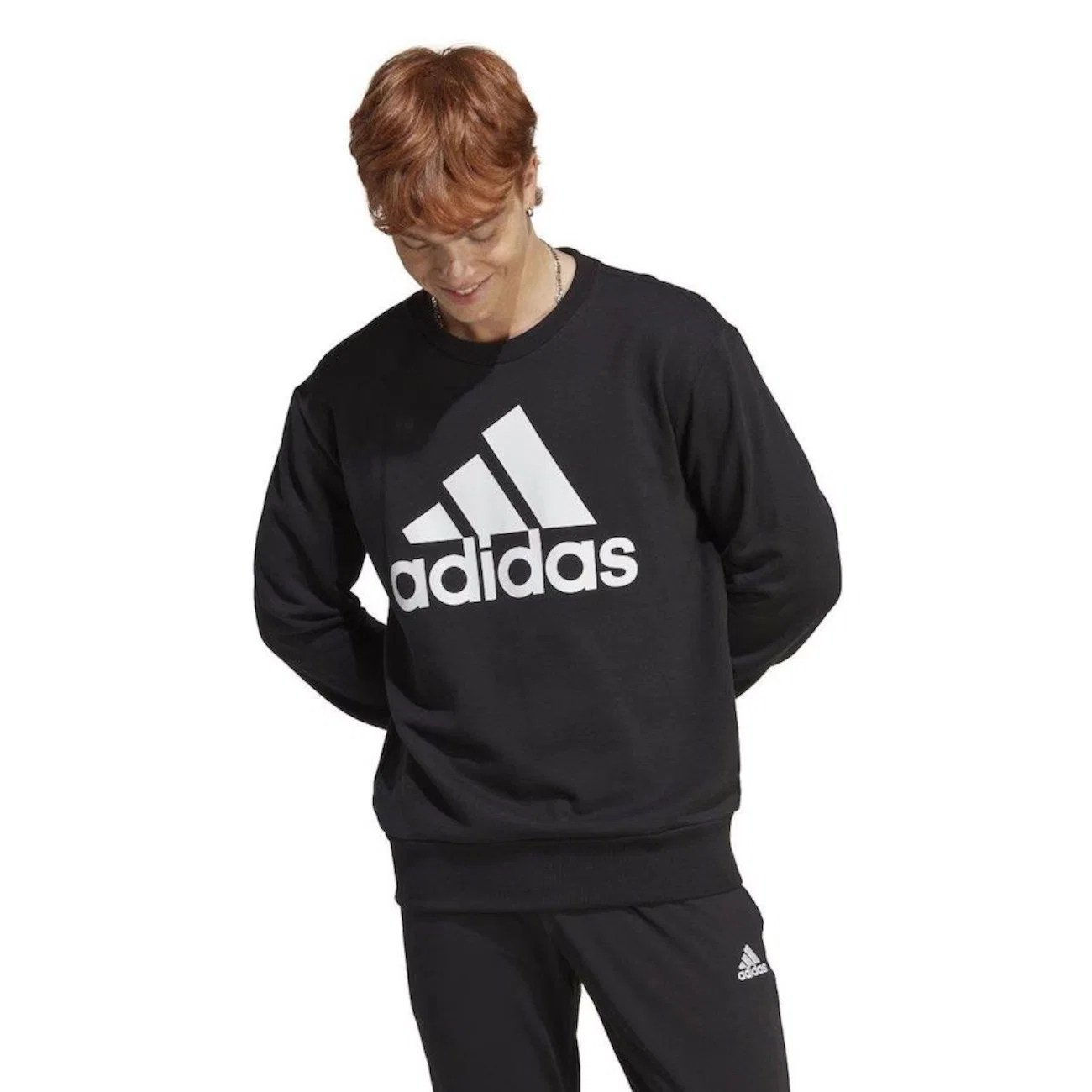 Blusão de Moletom sem Capuz didas Bl Ft Swt - Masculino — imagem 1