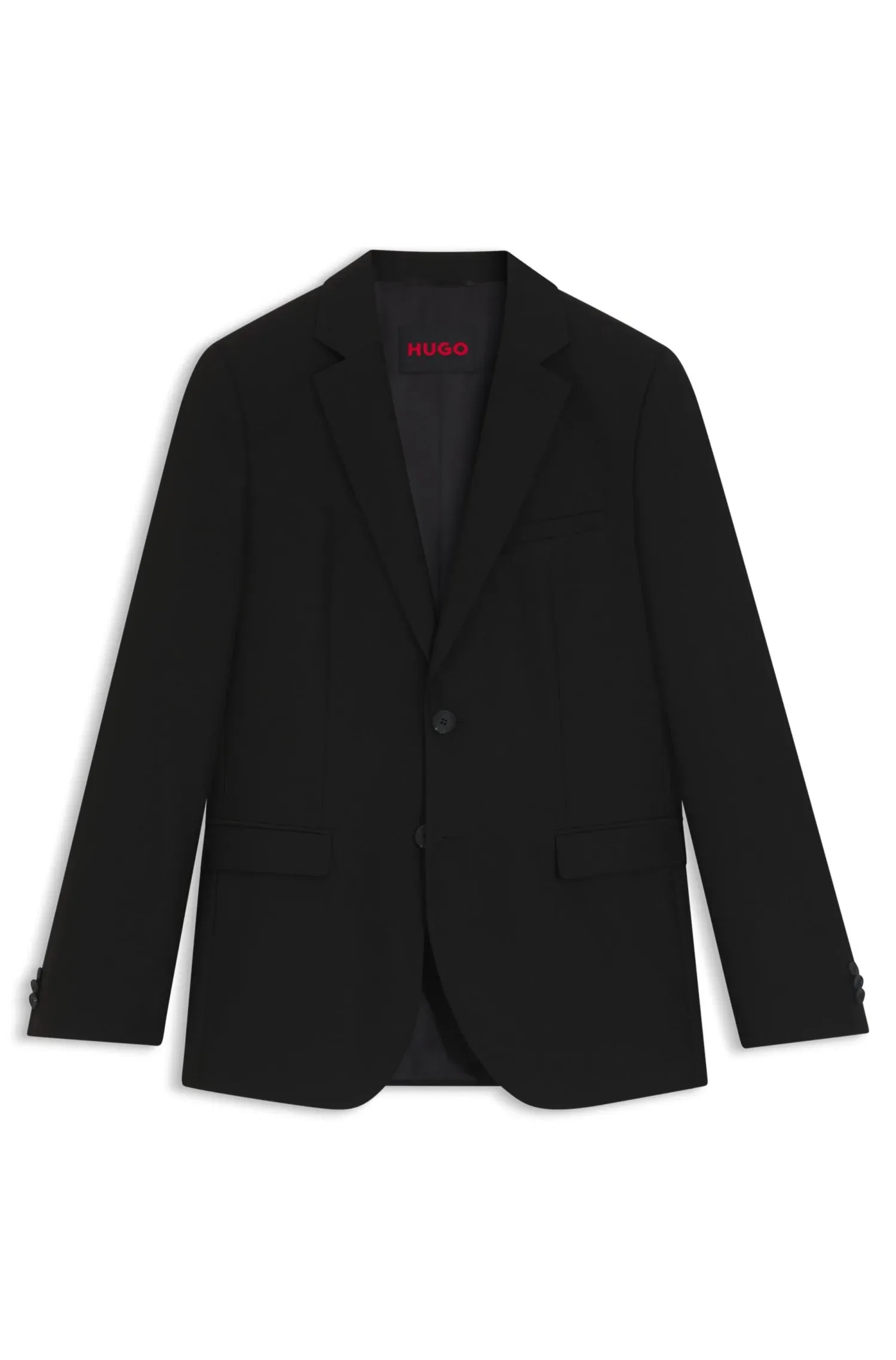 Blazer Extra Slim Fit De Sarja Em Mistura De Lã
