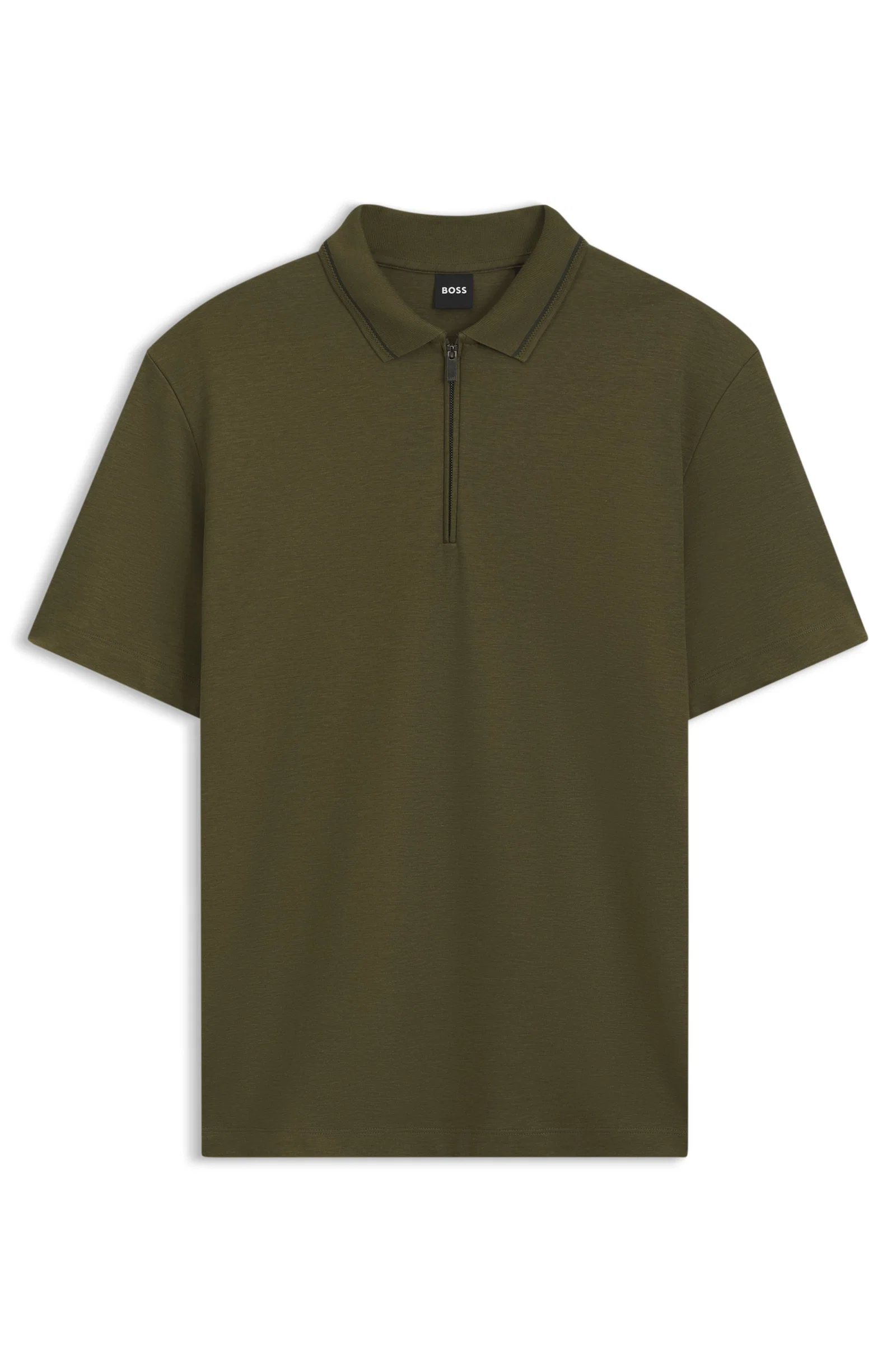 Polo Piqué Com Zíper