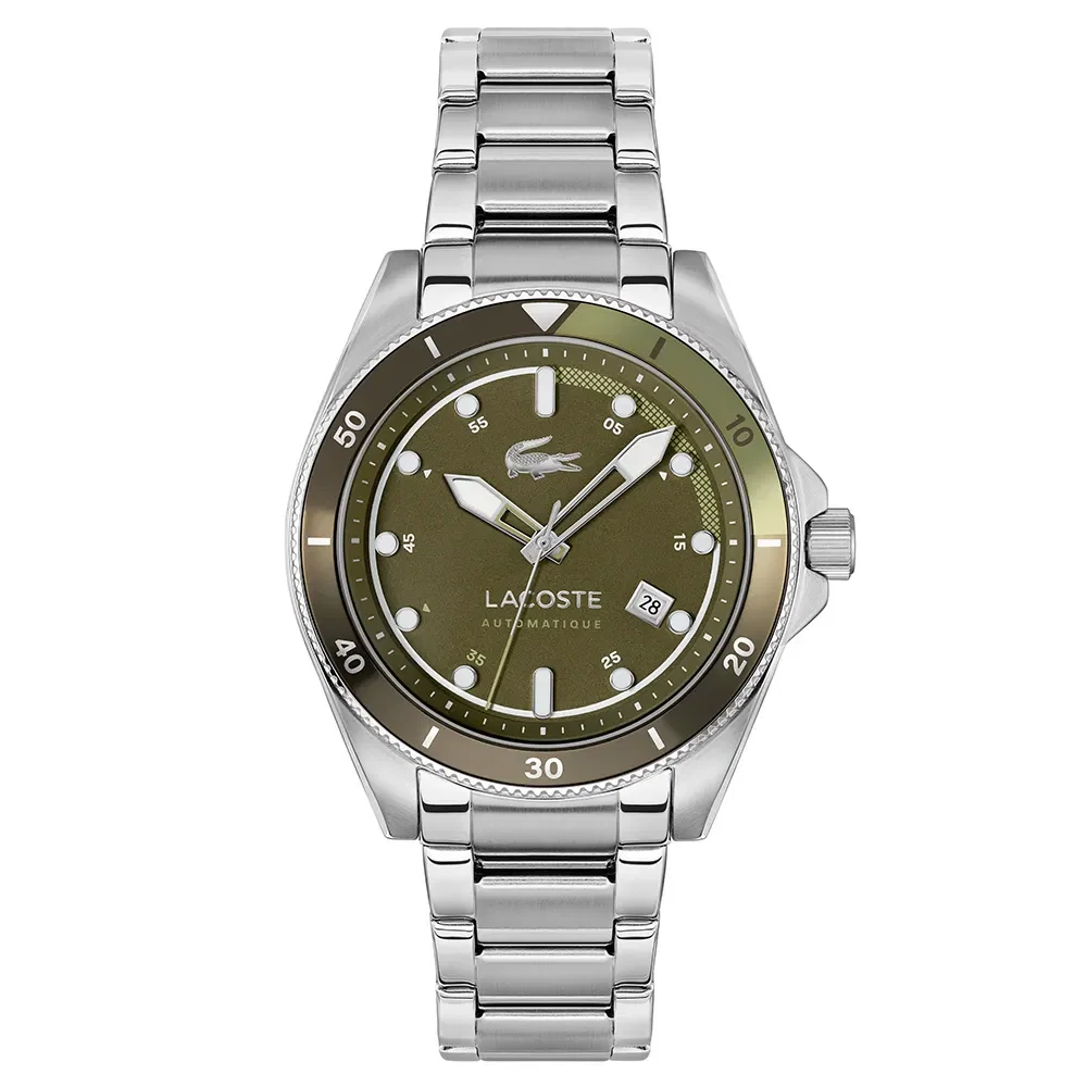 Relógio Lacoste Masculino Automático Aço Prateado 2011418