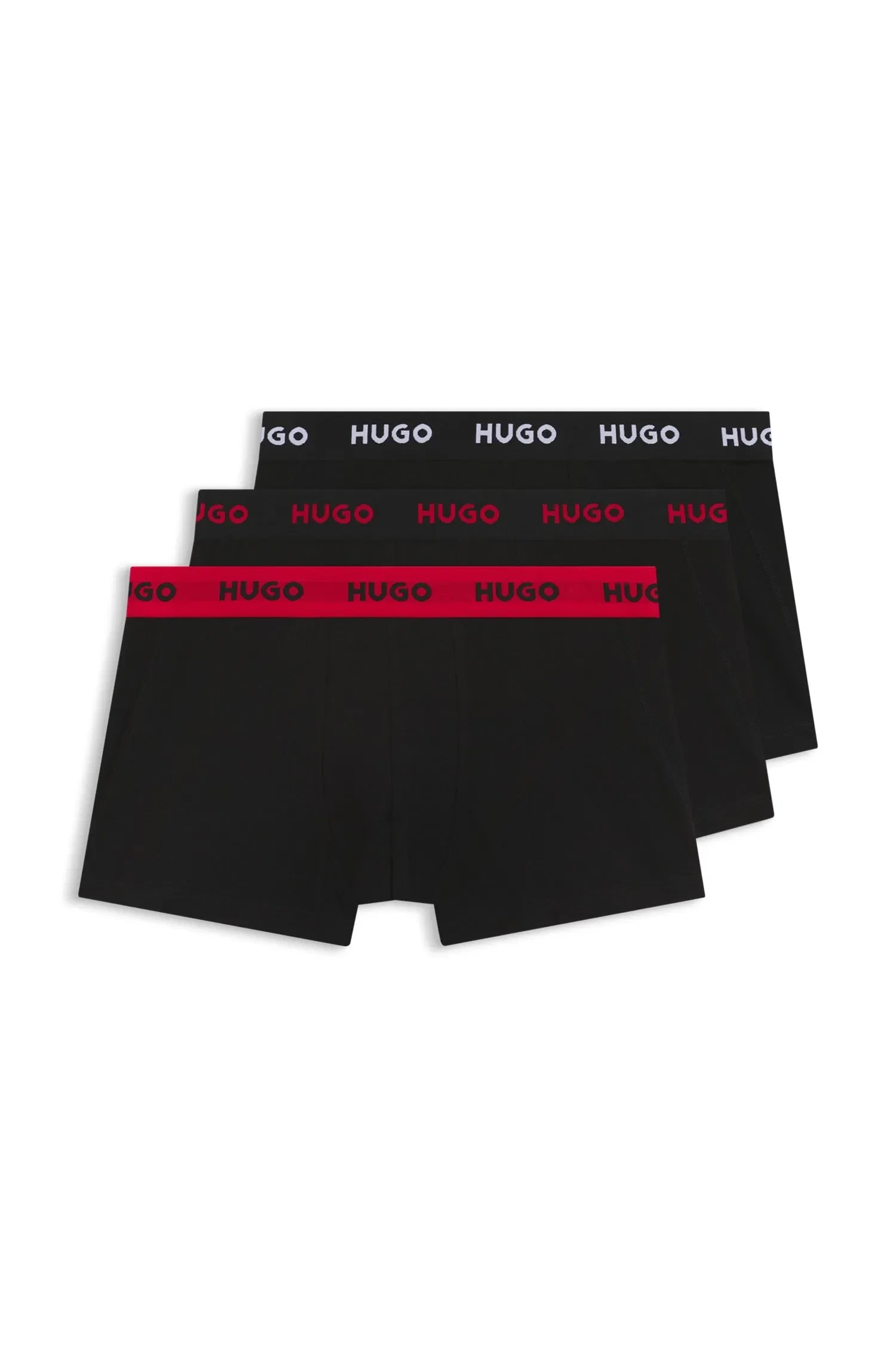 Pack De Três Cuecas Em Algodão Elástico