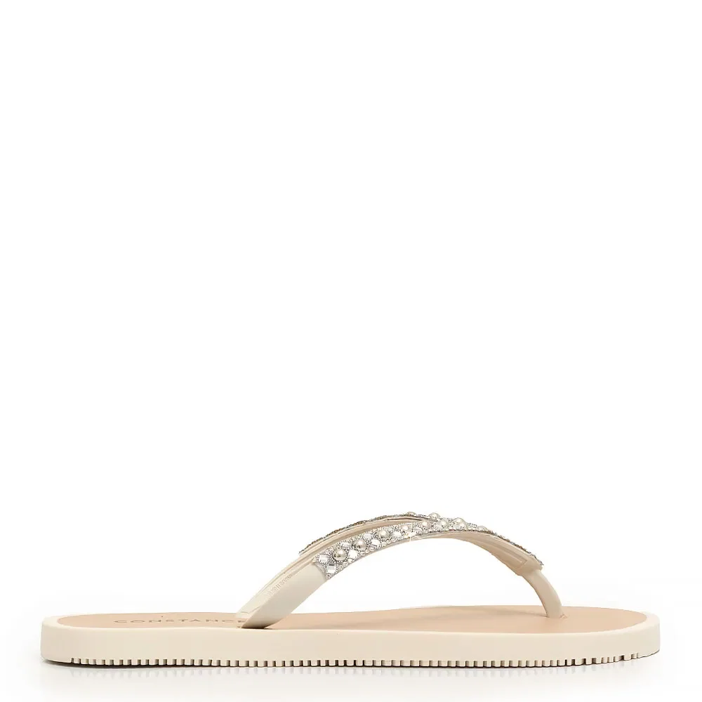 Chinelo Off White Pedraria