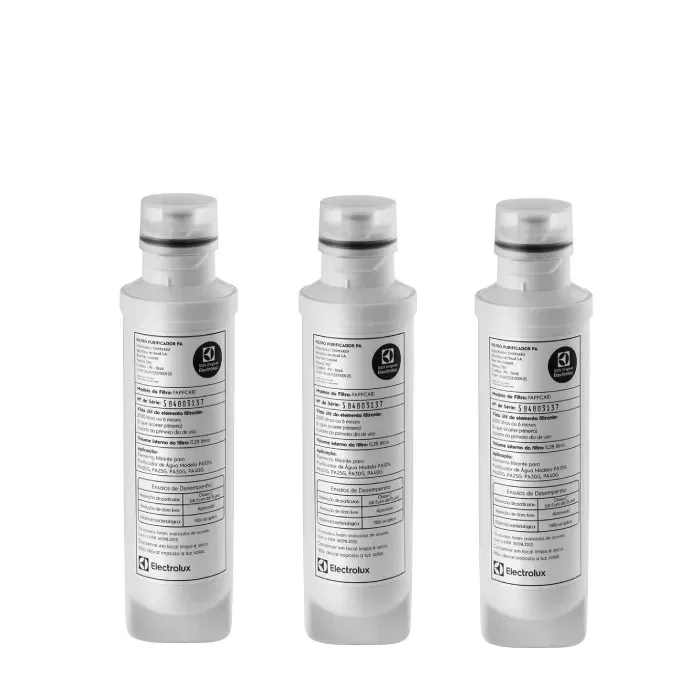 Kit Filtro / Refil Original de Água para Purificador Electrolux PA10N PA20G PA25G PA30G PA40G - 3 unidades — imagem 1
