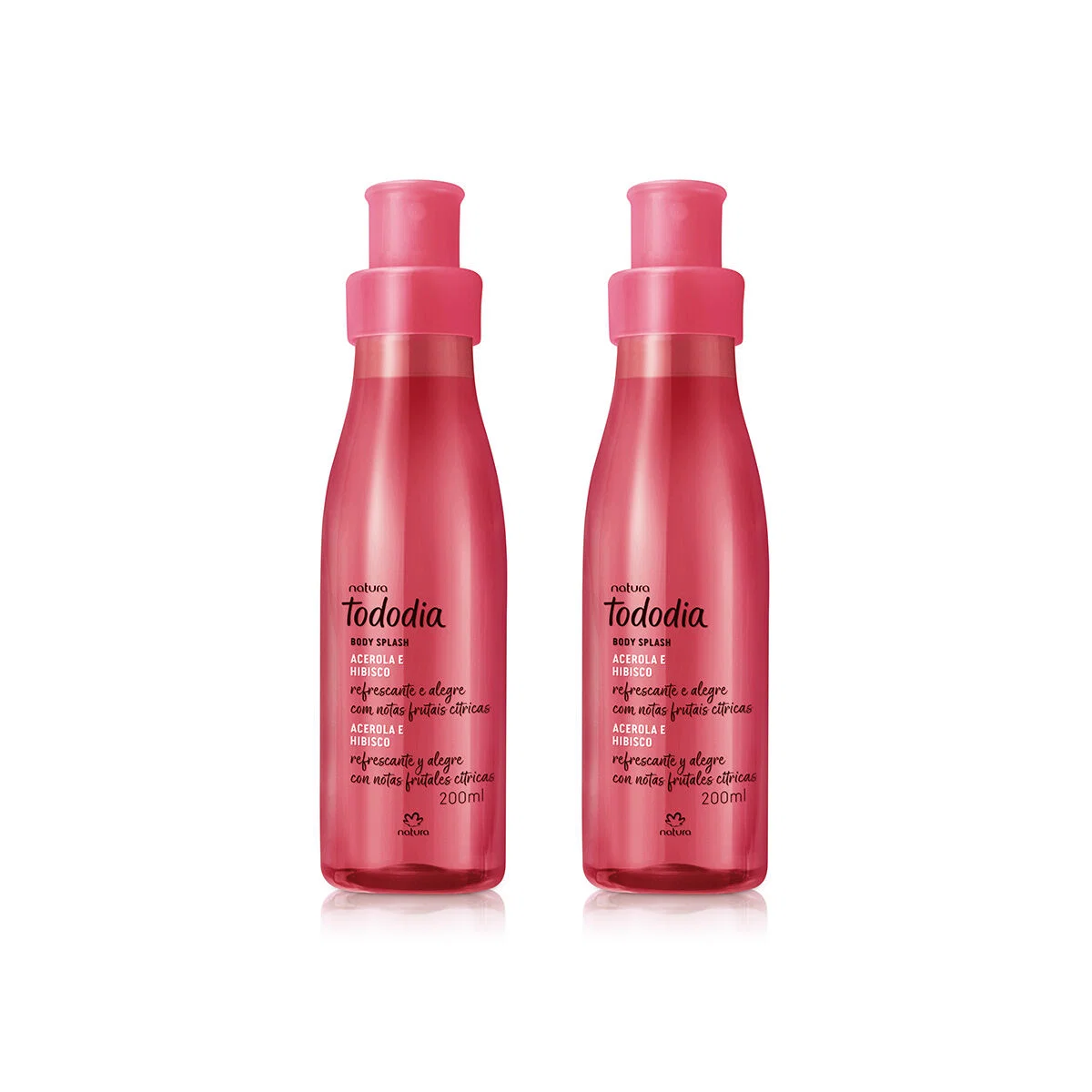 Kit Body Splash Tododia Acerola e Hibisco 2 produtos de 200 ml