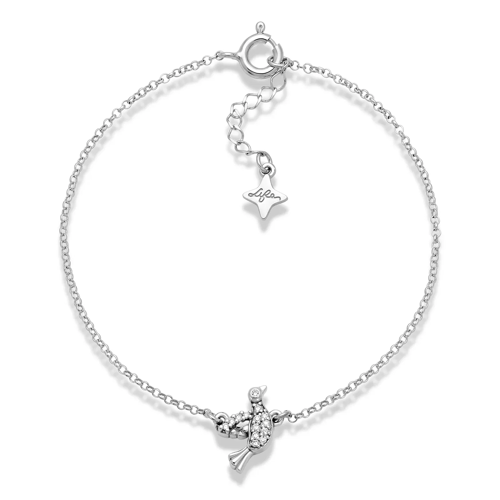 Pulseira Life Espirito Santo em Prata 925 com Zircônia Incolor