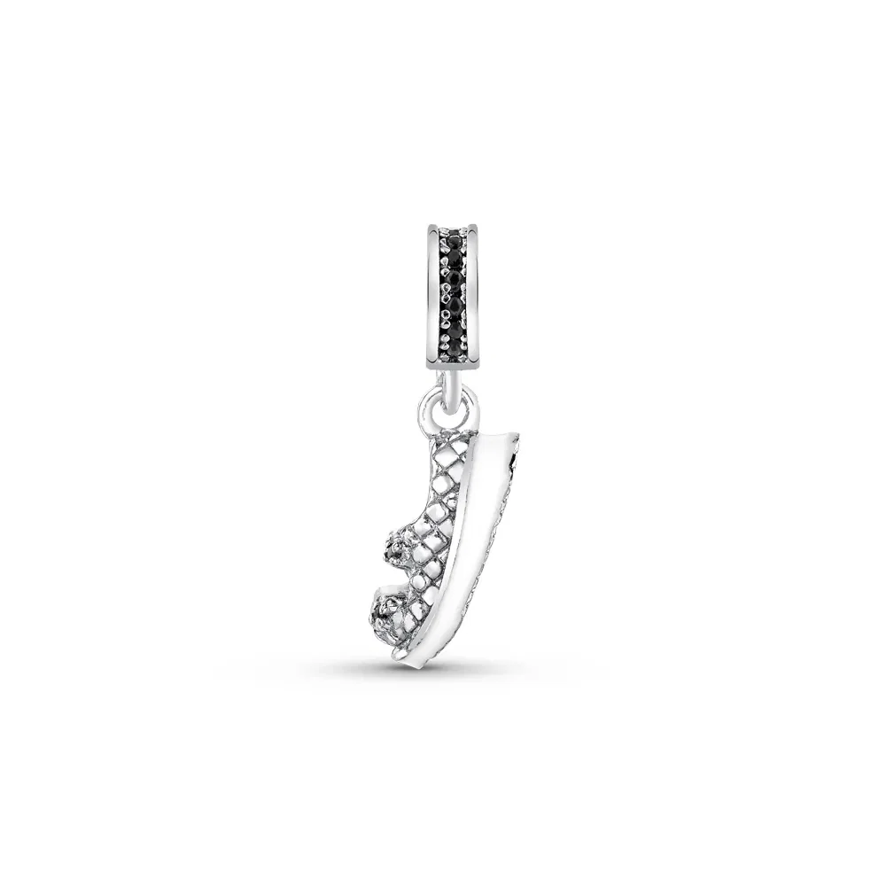 Pingente Life Fashion Papete em Prata 925 com Pedras Pretas — imagem 1