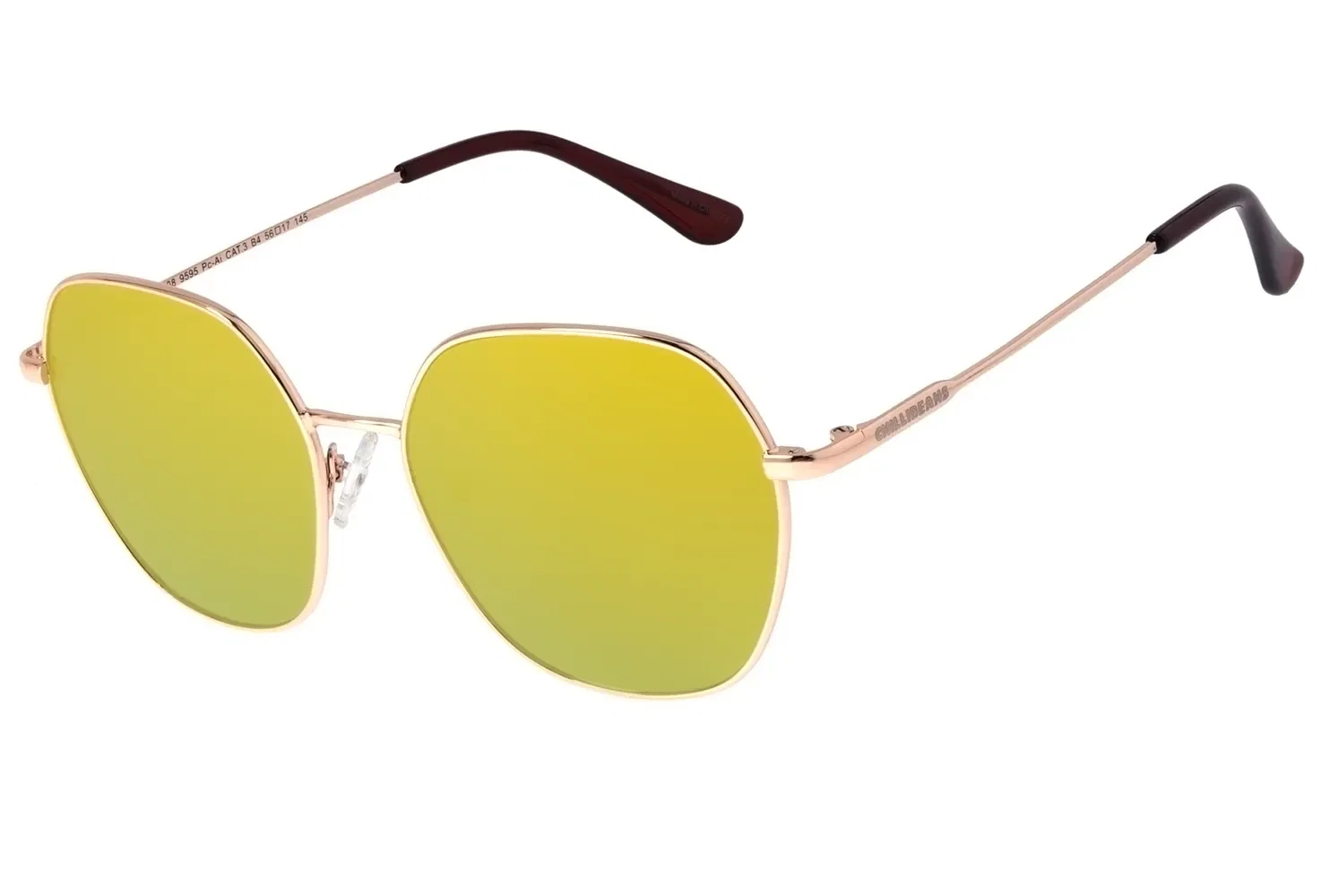 Óculos de Sol Feminino Chilli Beans Feminino Clássico Rosé Banhado a Ouro