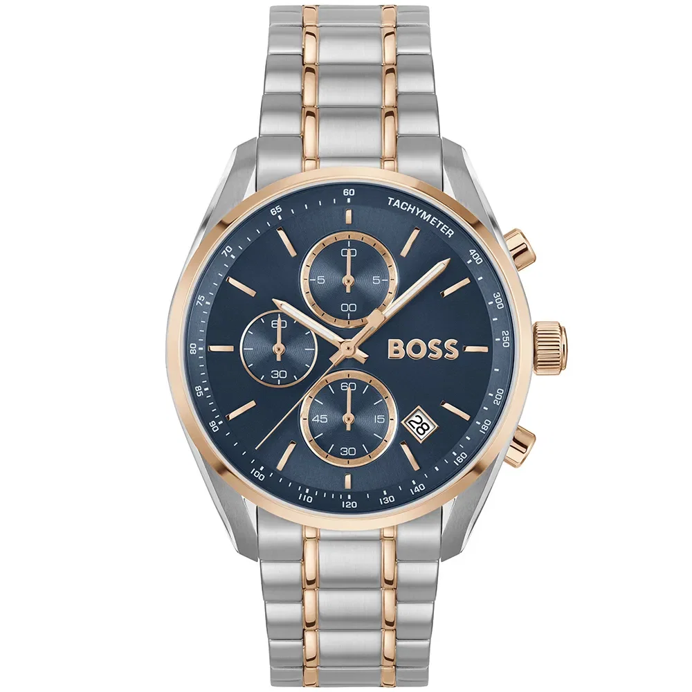 Relógio Hugo Boss Masculino Grand Prix 40 em Aço Prateado 1514260 — imagem 1