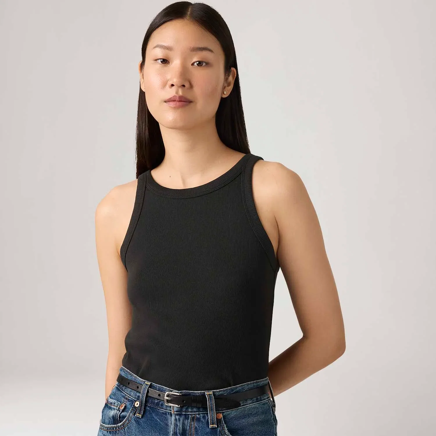 Regata Levi's® Essential Racer Tank Preta — imagem 1