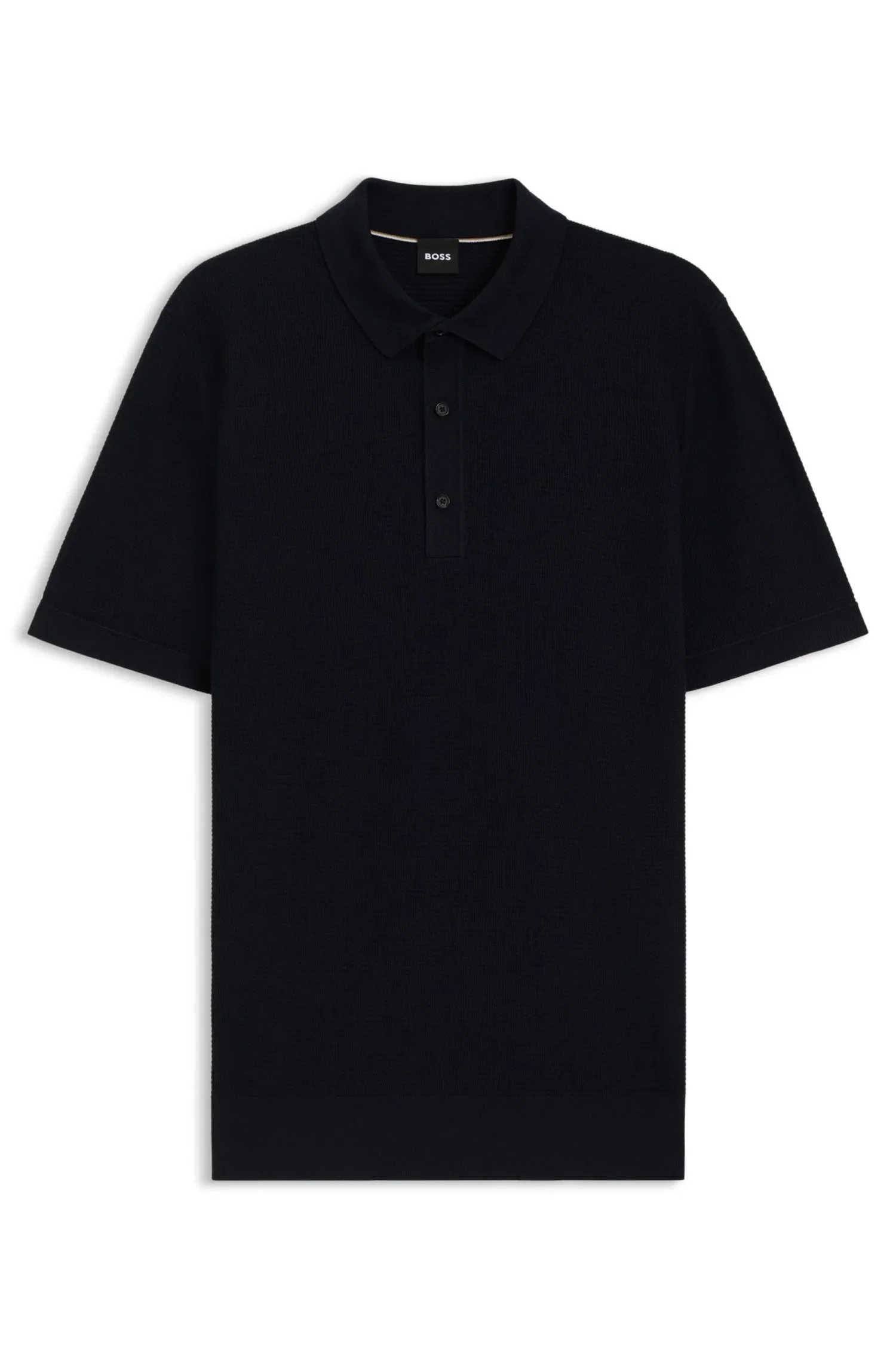 Polo em malha Regular Fit misturado com algodão