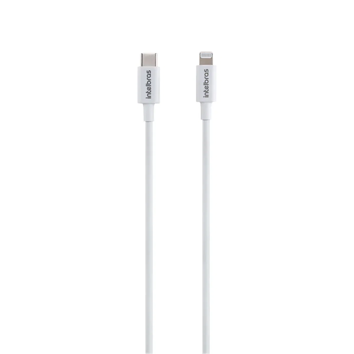 Cabo USB-C - Lightning 1,2m PVC branco Intelbras EUCL 12PB