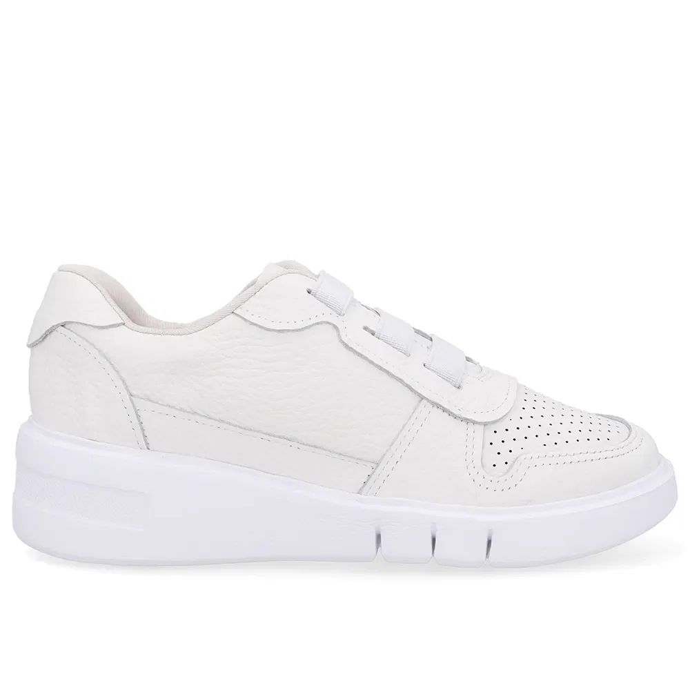 Tênis Casual Couro Branco