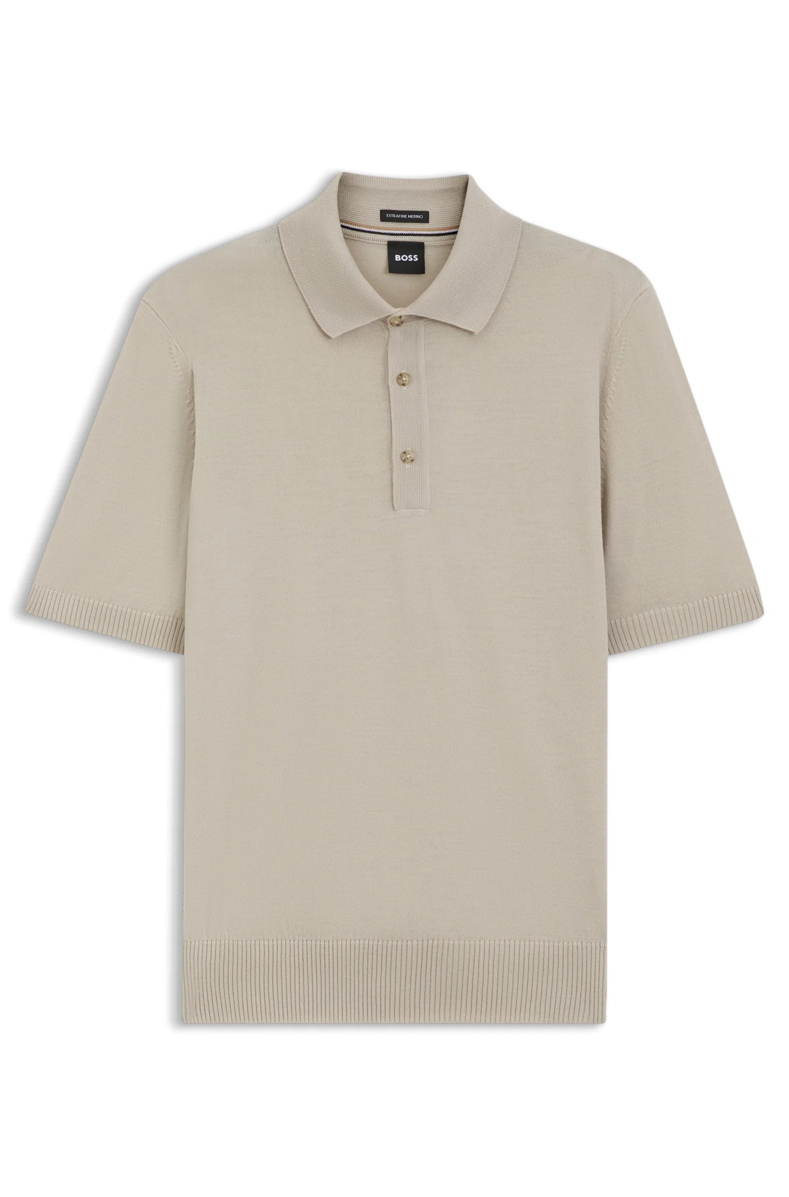 Polo Em Malha De Lã Virgem