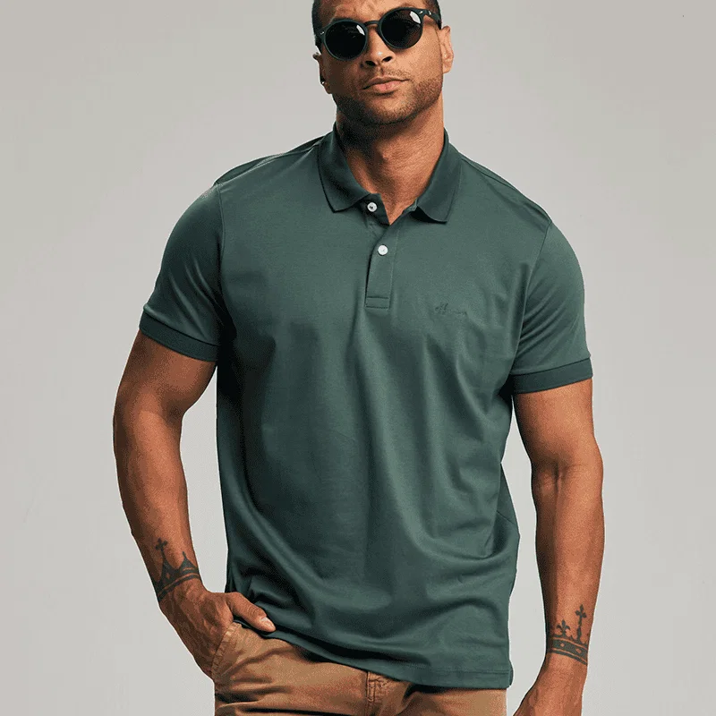 Polo Meia Malha Pima
