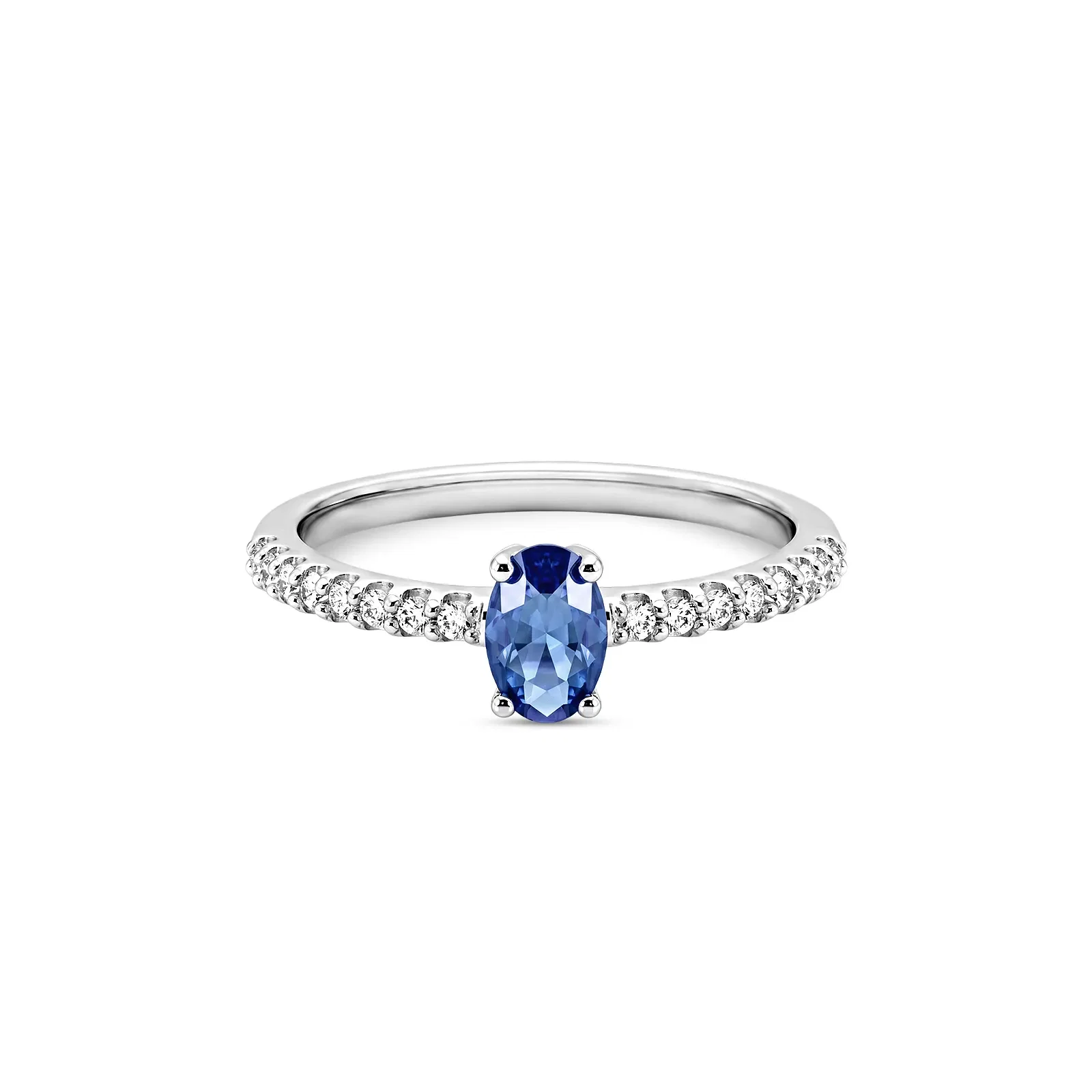 Anel Life Special em Prata 925 com Zircônia Azul e Incolor — imagem 1