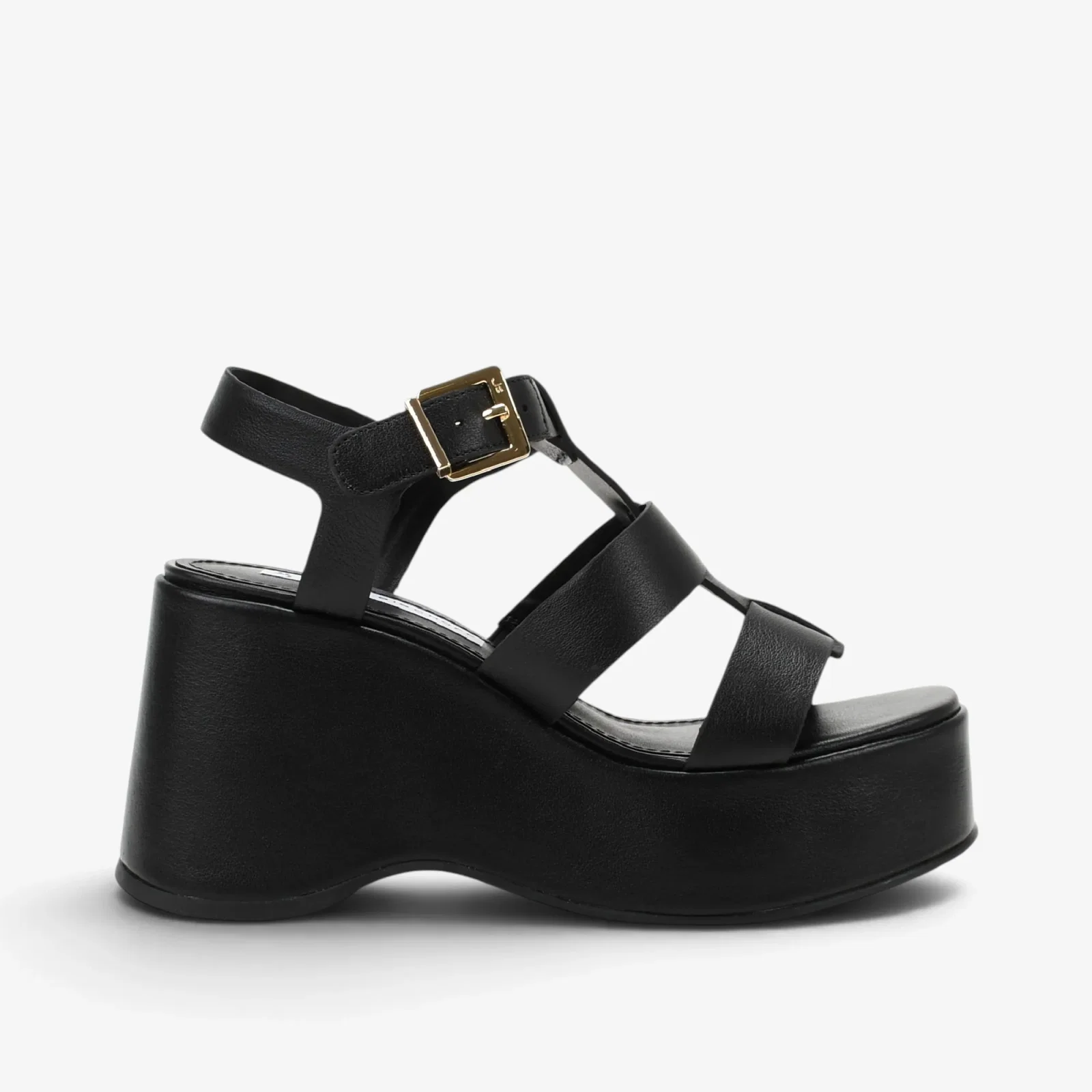 Sandália Preto Couro