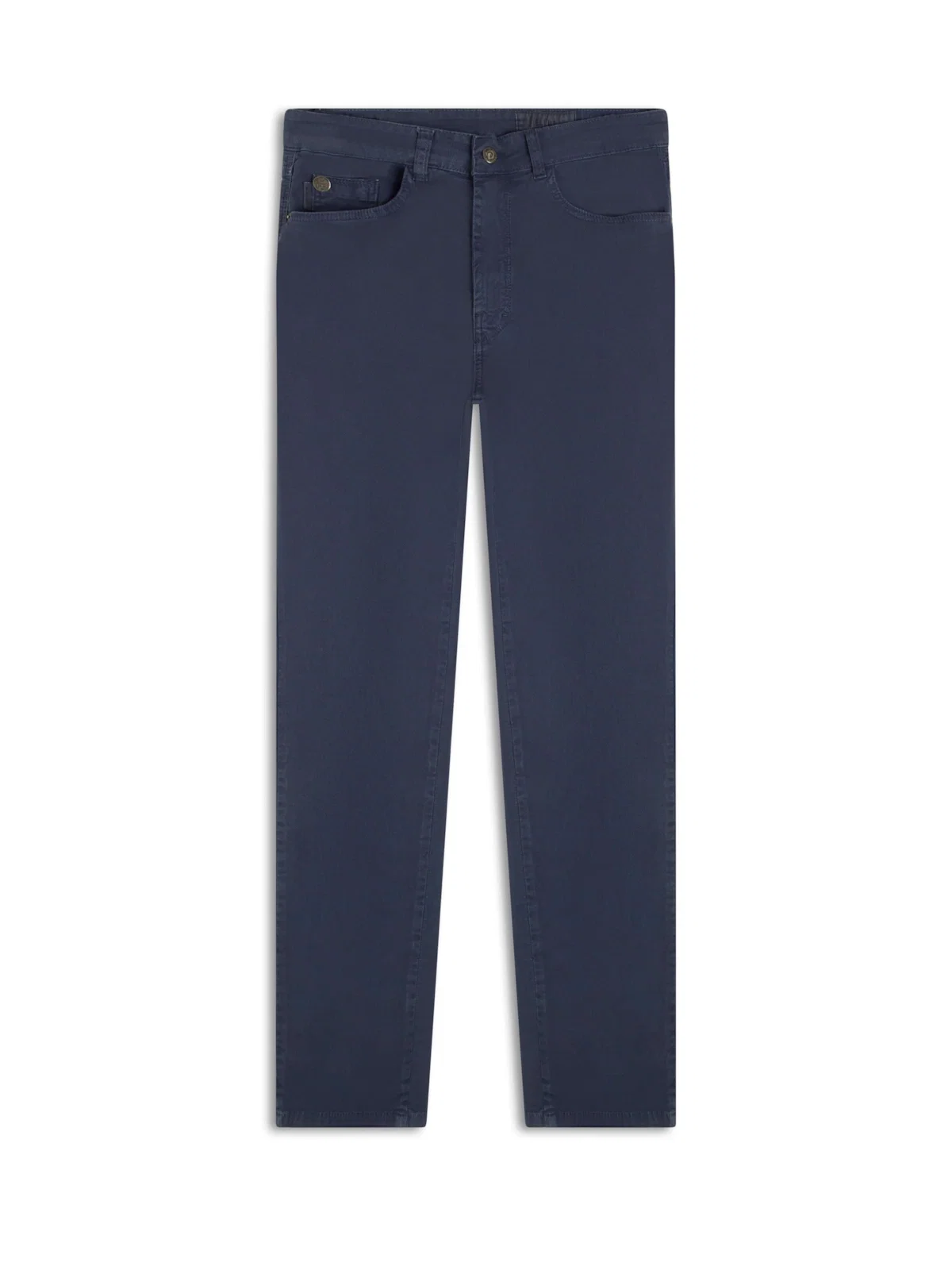 Calça Sarja Diagonal Slim Marinho