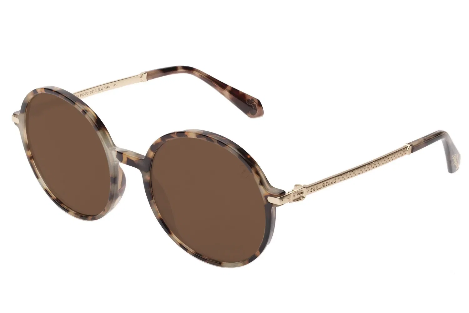 Óculos de Sol Feminino Rolling Stones Redondo Fashion Tartaruga — imagem 1