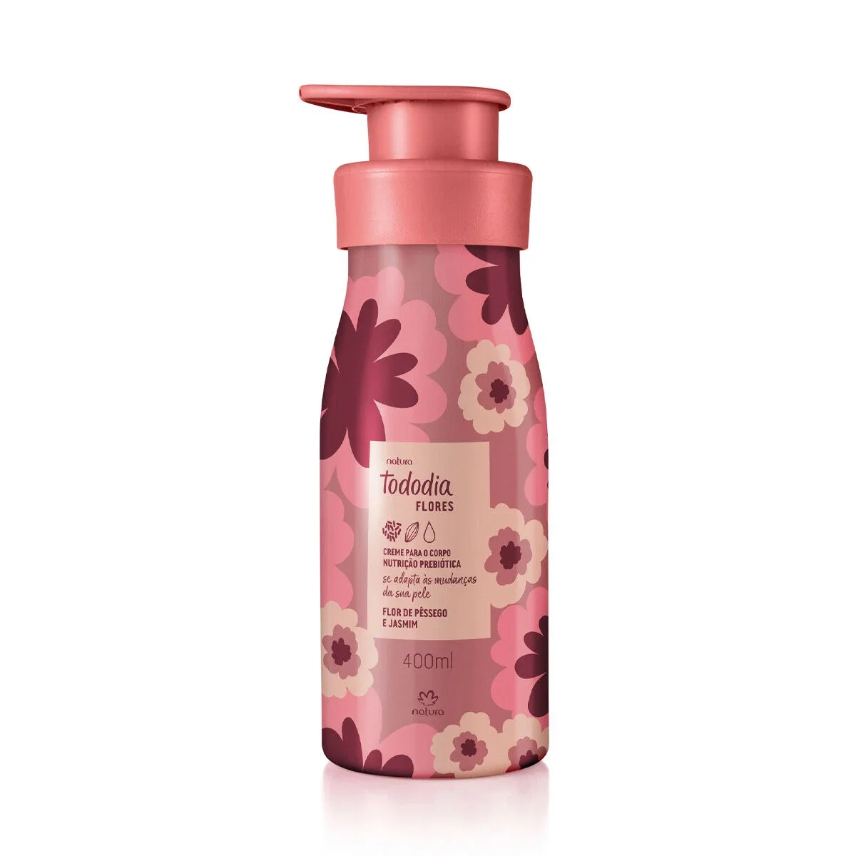 Creme Desodorante Nutritivo para o Corpo Tododia Flores 400 ml