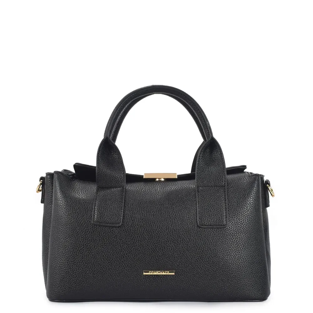 Bolsa de Mão Enfeite Preta
