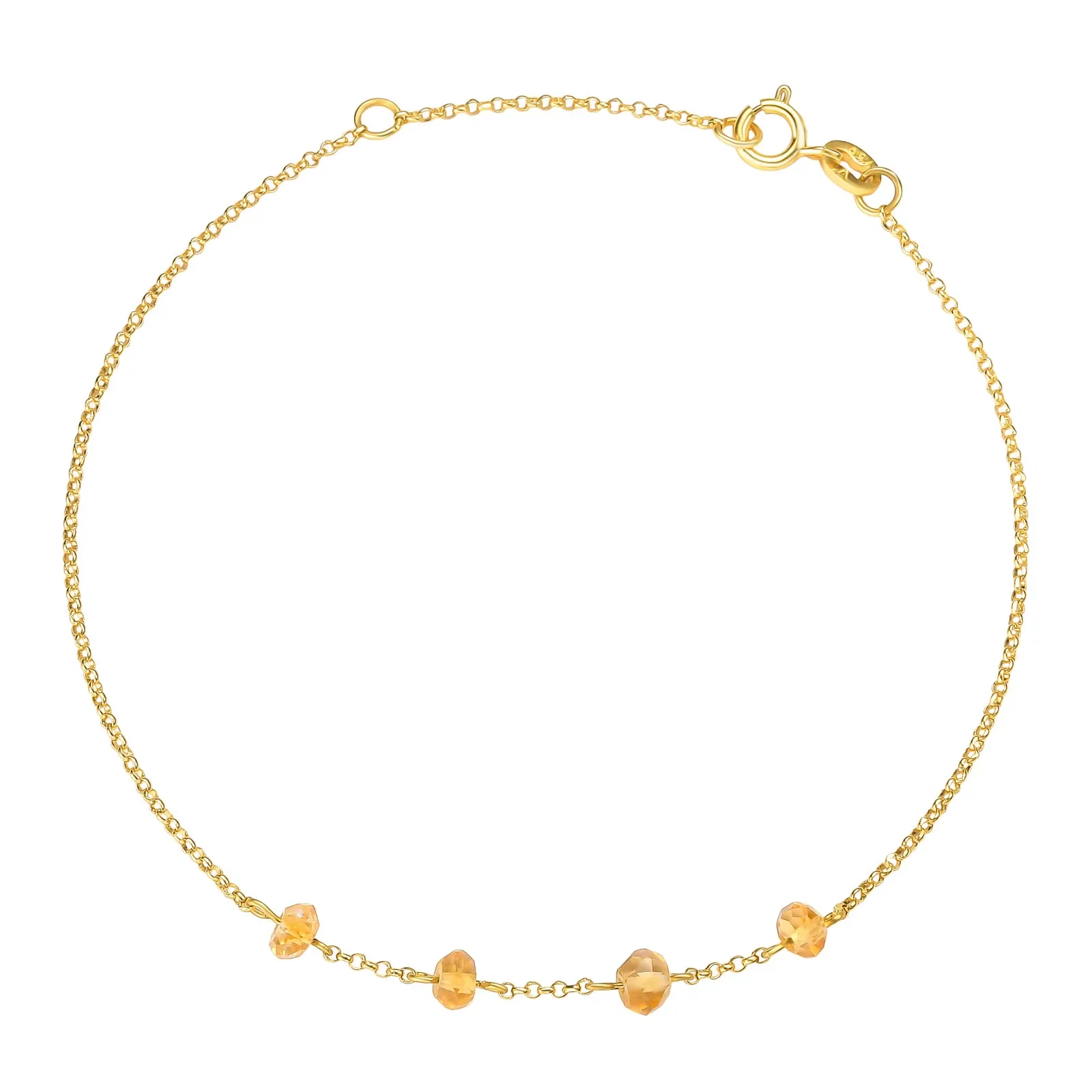 Pulseira Gold Stone em Ouro Amarelo 18k com Citrino — imagem 1
