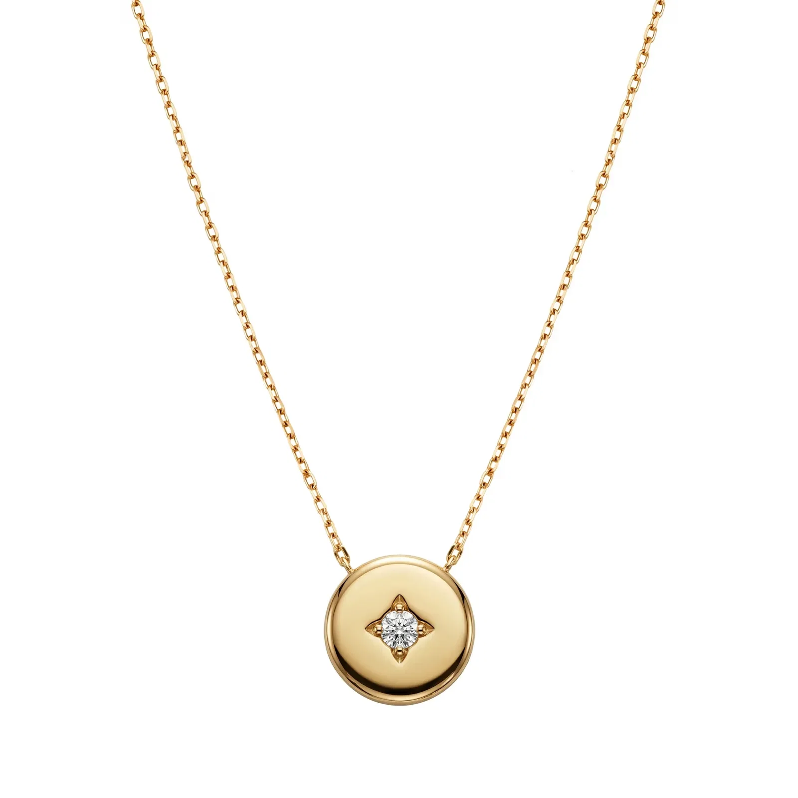 Colar Life Celestial em Prata 925 com Banho de Ouro Amarelo e Zircônia Incolor — imagem 1