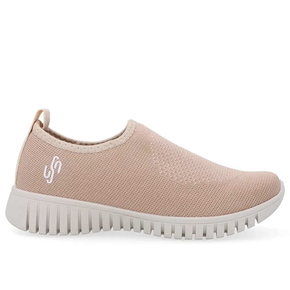 Tênis Slip On Bege Tricot Monograma — imagem 1