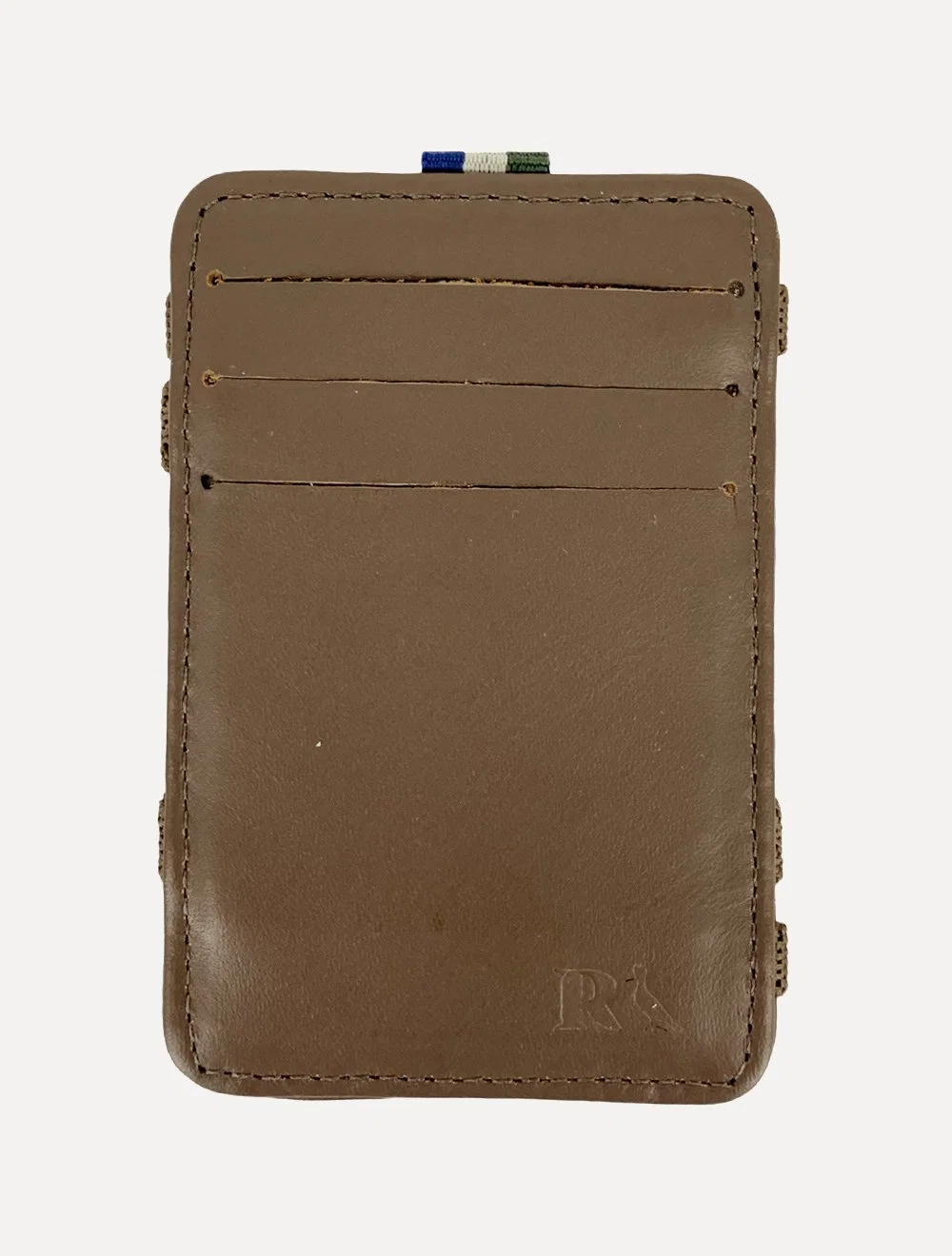 Carteira Reserva Masculina Couro Neutral Mágica Marrom