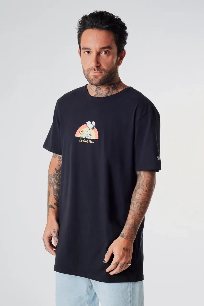 Camiseta Rsv+peanuts Be Cool Rainbow