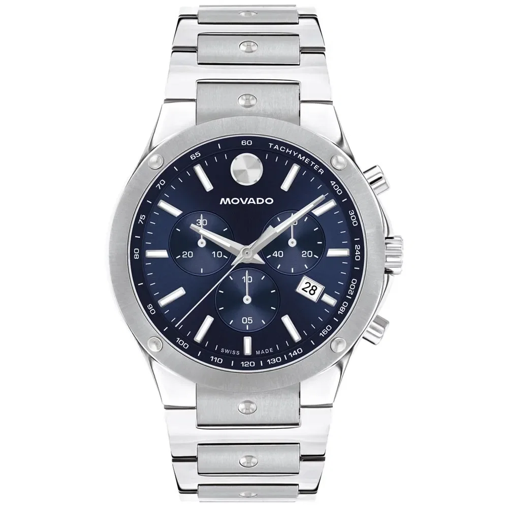 Relógio Movado Chronograph Masculino Azul - 607931 — imagem 1