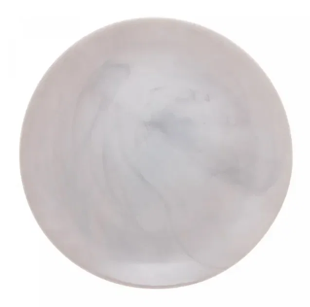 Prato Raso em Vidro Diwali Marble 25cm Luminarc Cinza Claro — imagem 1