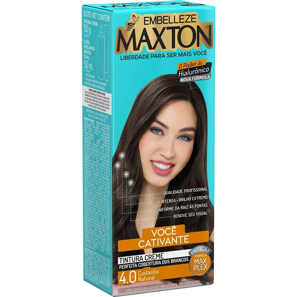 Tintura Maxton 4.0 Castanho Natural