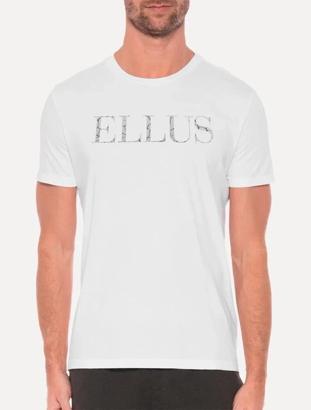 Camiseta Ellus Masculina Cotton Fine Foil Classic Branca
