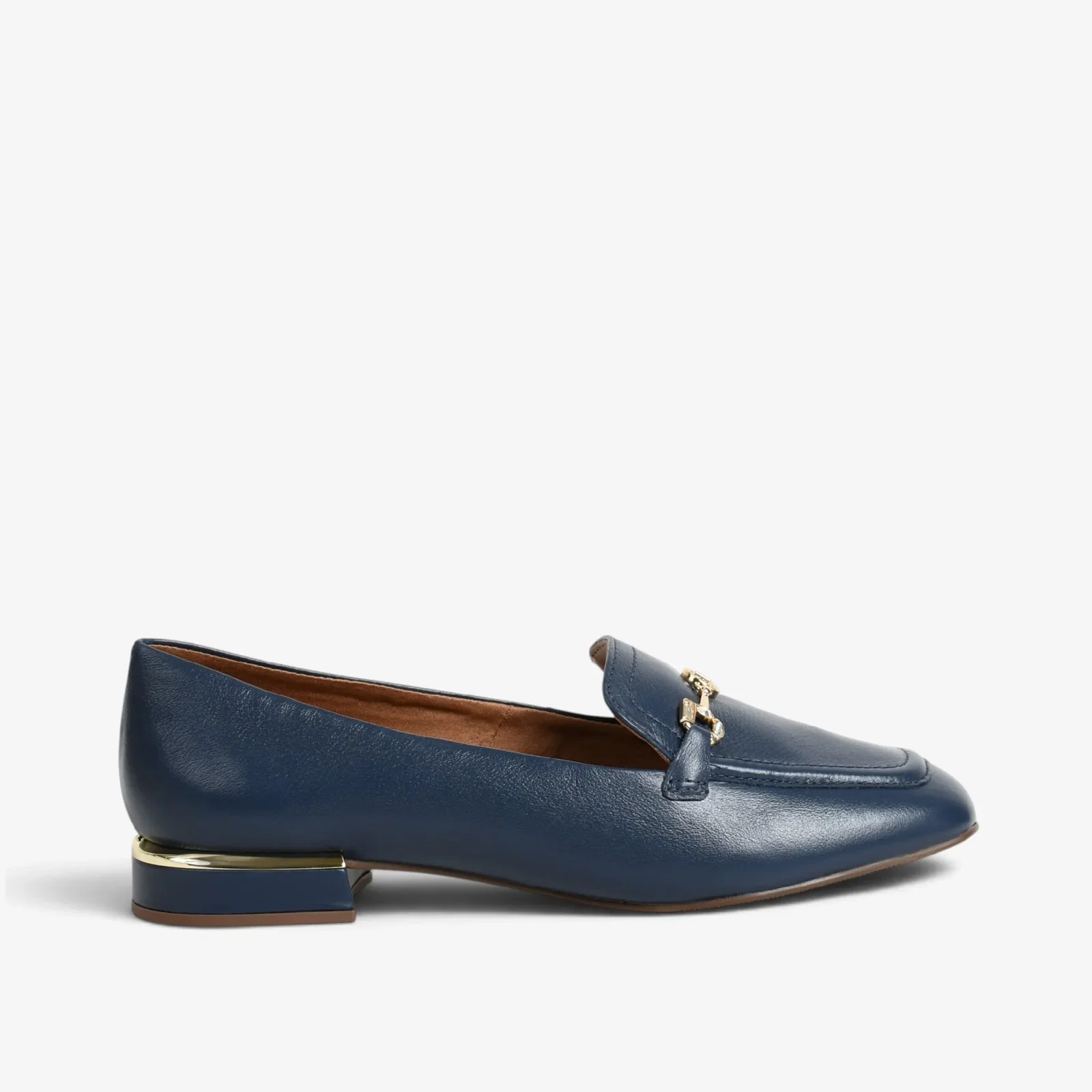 Loafer Marinho Couro Snake