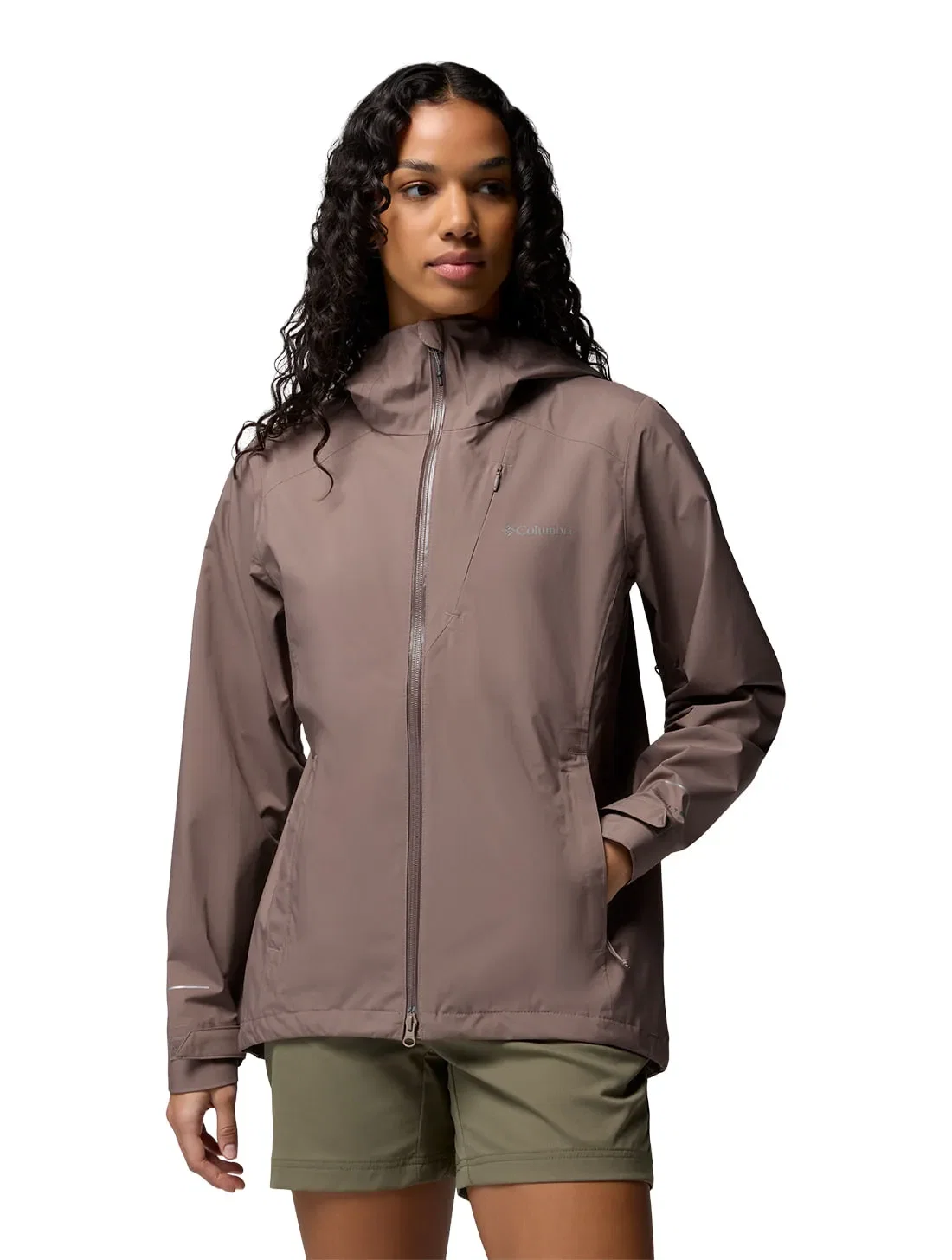 Jaqueta Columbia Feminina Trailborne 2.5L Shell Impermeável com Capuz — imagem 1