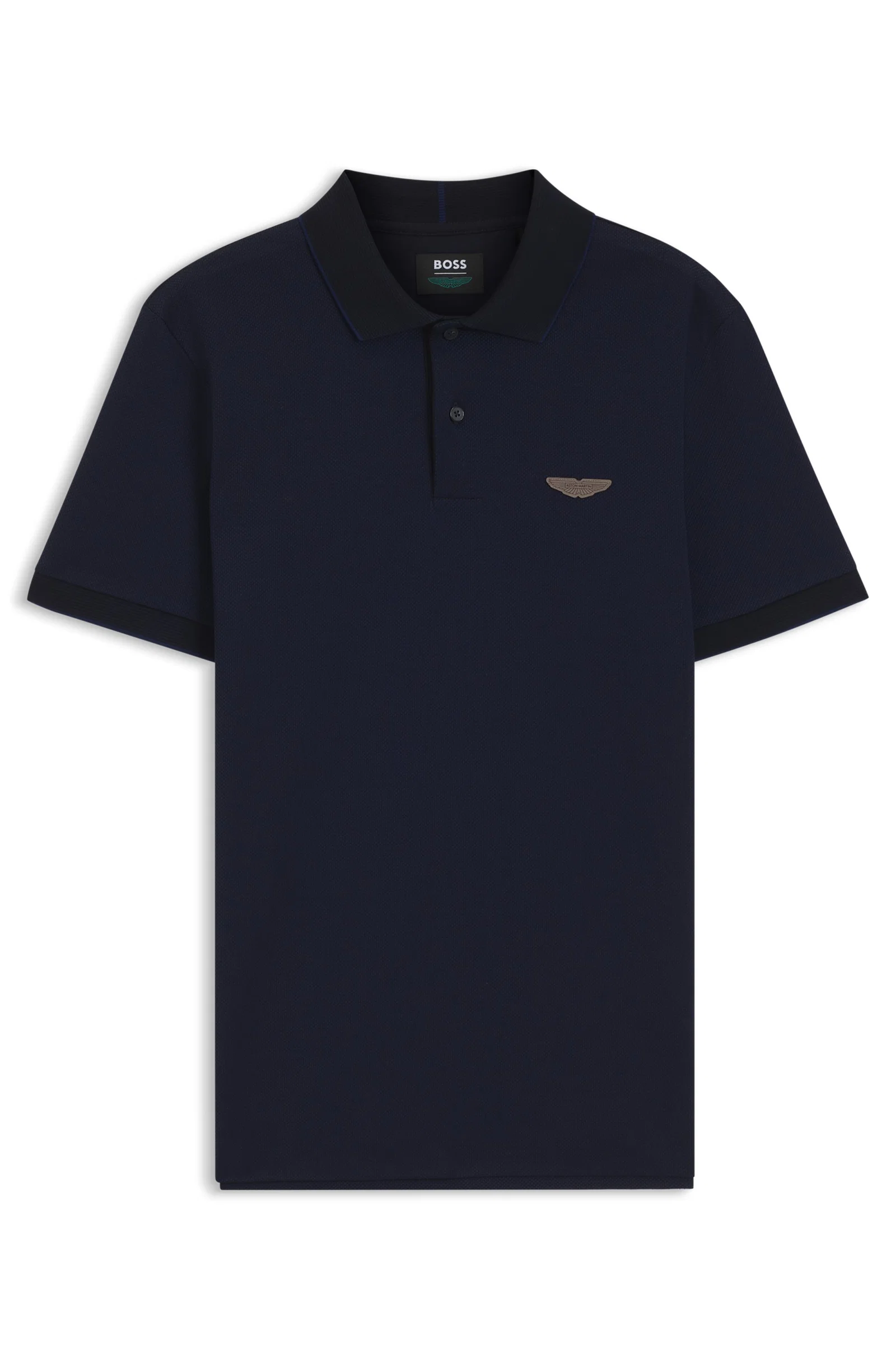 Polo BOSS X Aston Martin Em Algodão Estruturado — imagem 1