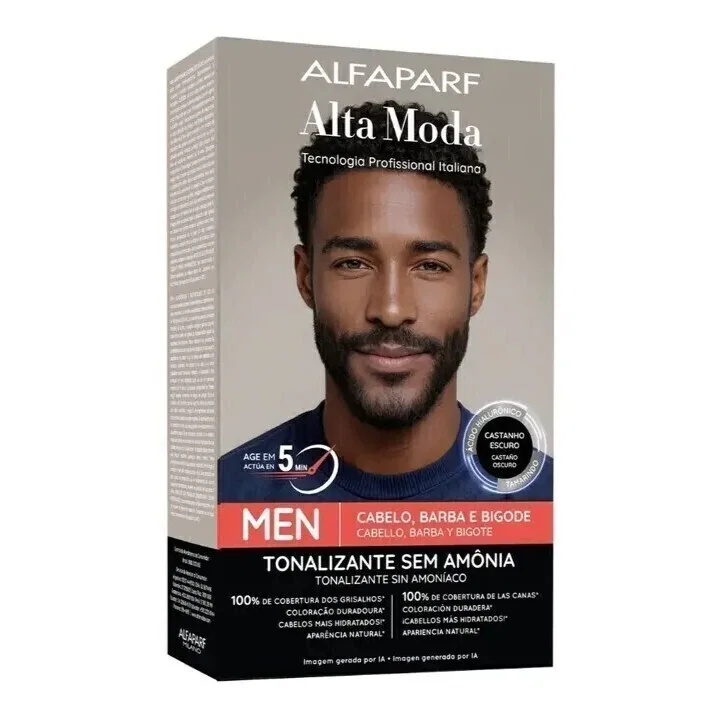 Tonalizante Alta Moda Men Castanho Escuro