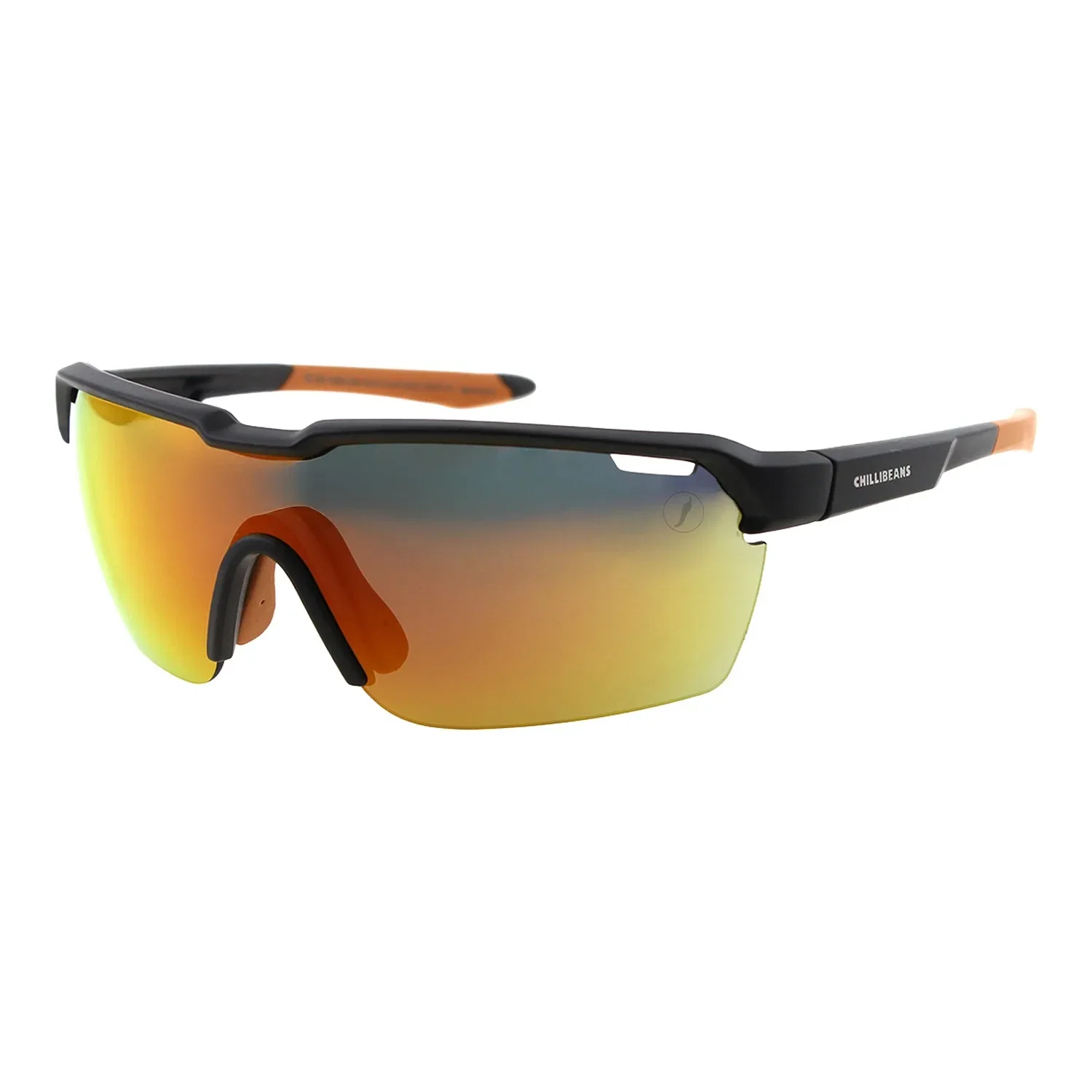 Óculos de Sol Masculino Chilli Beans Esporte Espelhado Cinza — imagem 1
