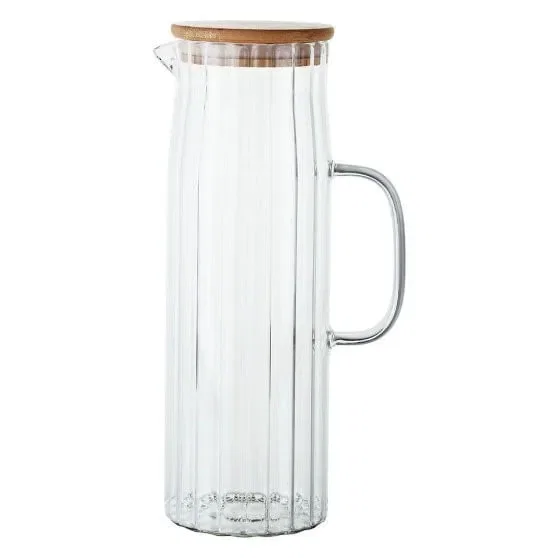 Jarra de Vidro Tampa Bamboo 1,1L — imagem 1
