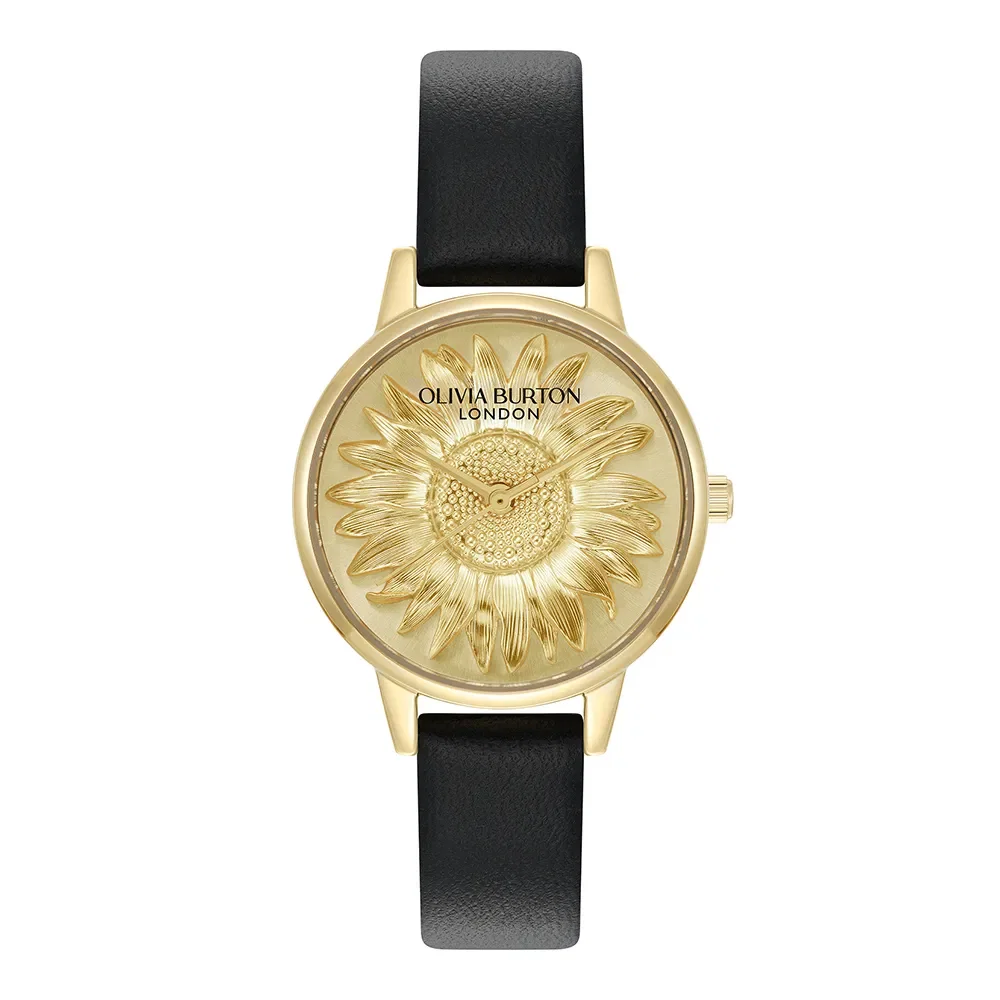 Relógio Olivia Burton Feminino Couro Preto 24000222 — imagem 1
