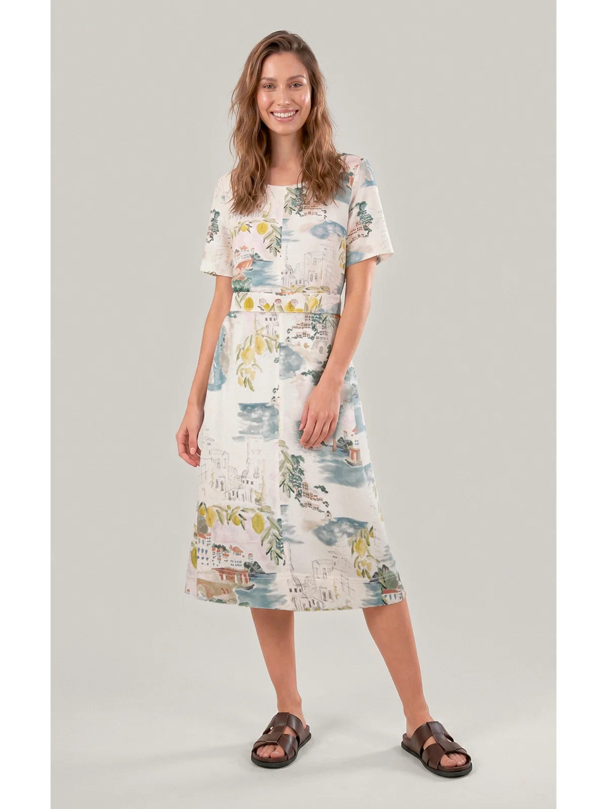 Vestido Beatrice Paesaggio Natural — imagem 1