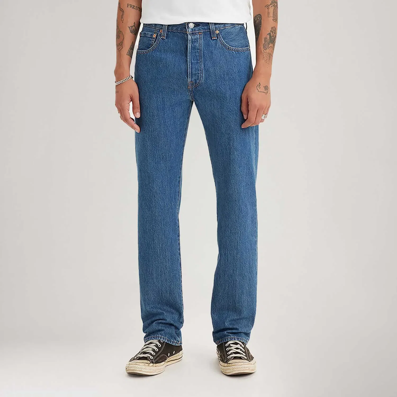 Calça Jeans Levi's® 501® Original Lavagem Média