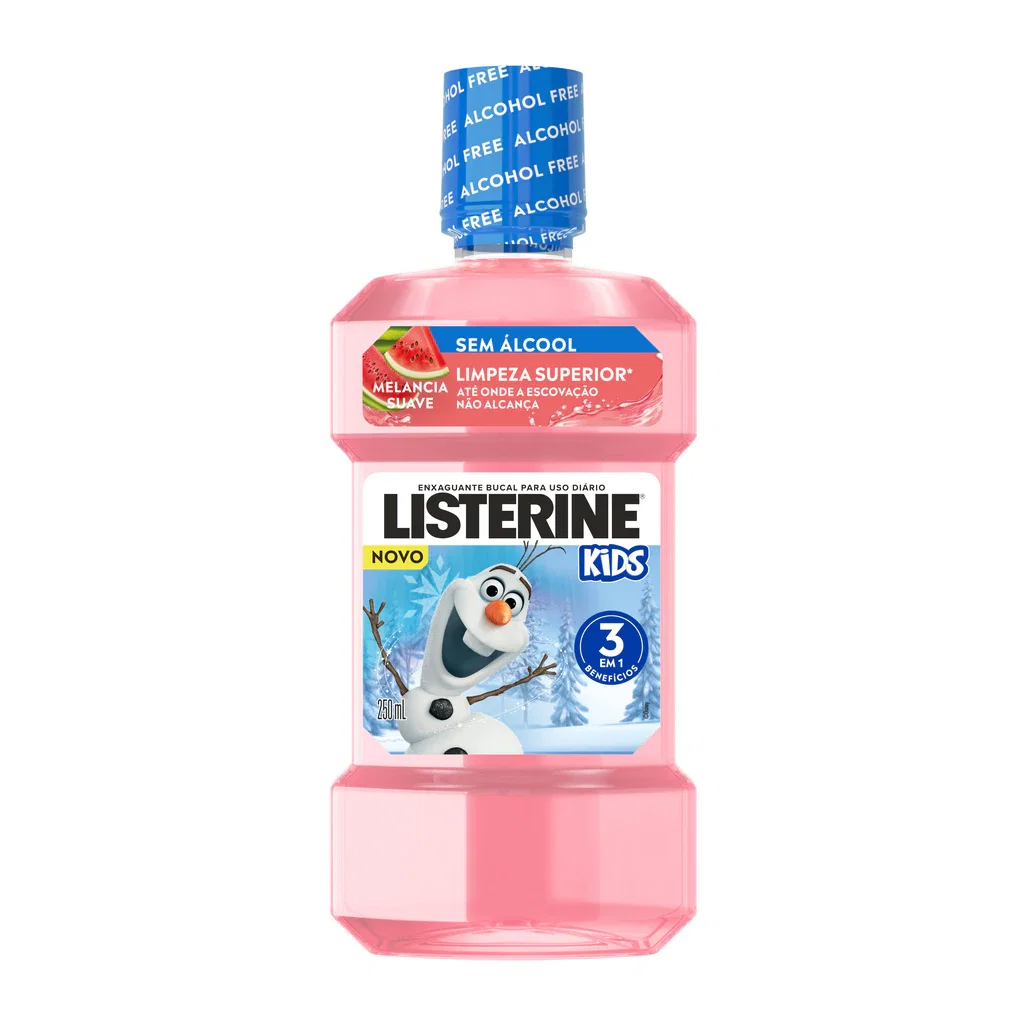 Enxaguante Bucal Listerine Kids Frozen Melancia Suave 250ml